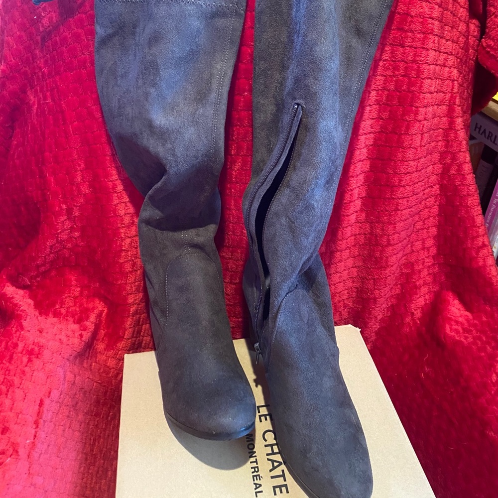 Fabulous long grey boot